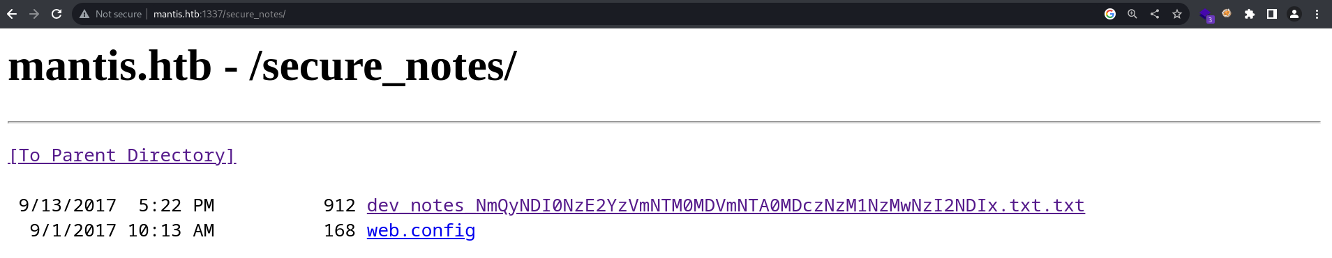 "Secret Directory"